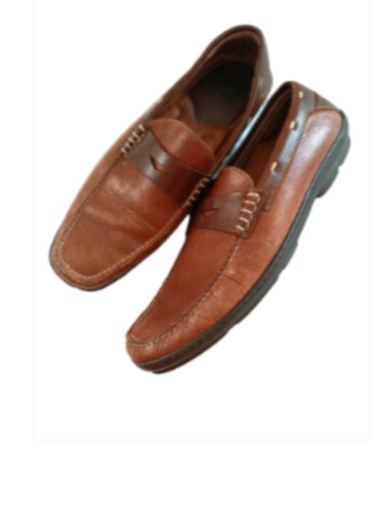 J & M Genuine Leather Penny Loafers Classic Slip-Ons Size 11 Brown main image 5